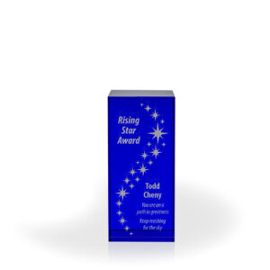 Alexis Blue Crystal Column - Medium